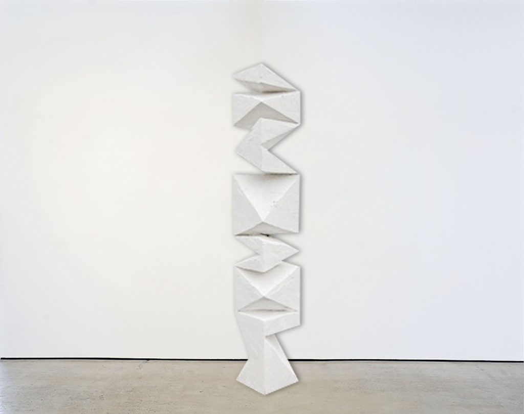 Column 1, 2023<br>
plastered wood<br>
78.74 x 11.81 x 11.81 inches (200 x 30 x 30 cm)<br>