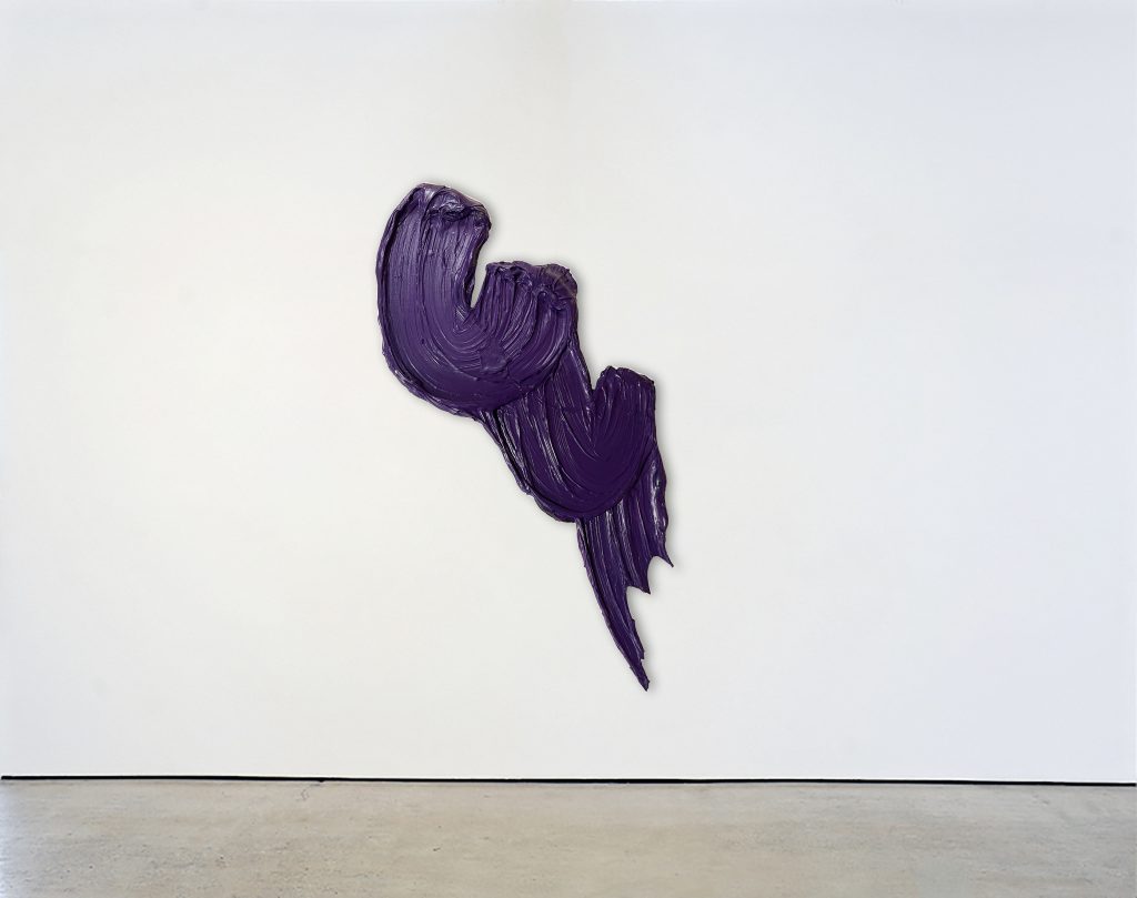 Adomás, 2023<br>
polymer and dispersed pigment on aluminum<br>
36 x 16 inches (91.4 x 40.6 cm) 
<br>SOLD