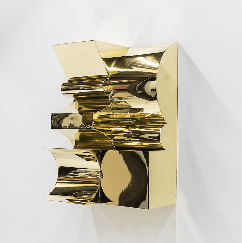 Untitled, 2018<br>
Brass <br>
30 x 11 x 25 inches (62 x 29 x 76 cm) 