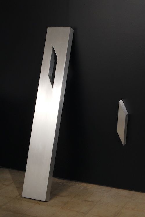 Timeline II <br>
brushed aluminum<br>
60 x 9 x 3 inches <br>(152.4 x 22.9 x 7.6 cm)<br>Available on Demand
